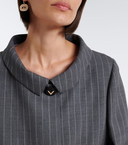 Pinstripe virgin wool jacket - Valentino Garavani - Modalova