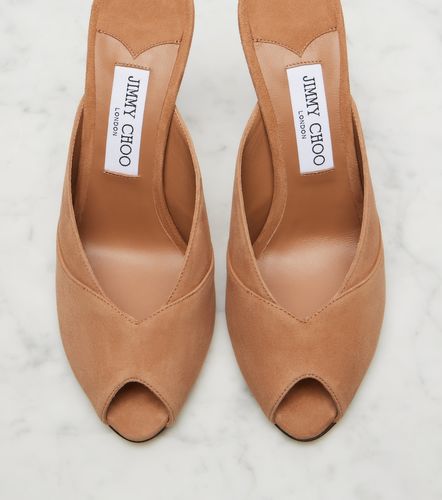 Brigitte suede peep-toe mules - Jimmy Choo - Modalova