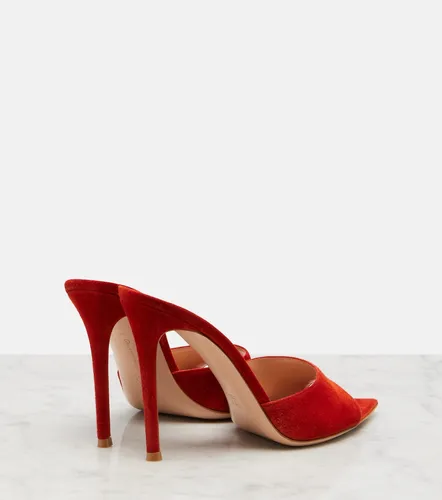 Gianvito Rossi Elle suede mules - Gianvito Rossi - Modalova