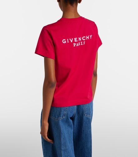 Camiseta de jersey de algodón con logo - Givenchy - Modalova