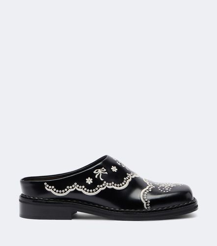 Embroidered leather mules - Simone Rocha - Modalova