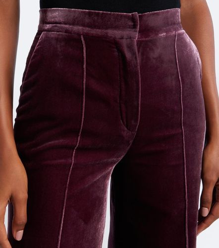 Pantalones anchos de terciopelo - Elie Saab - Modalova