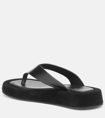 Sandali infradito Ginza in pelle e suede - The Row - Modalova
