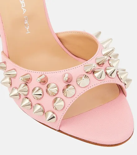 Embellished leather sandals - Alessandra Rich - Modalova