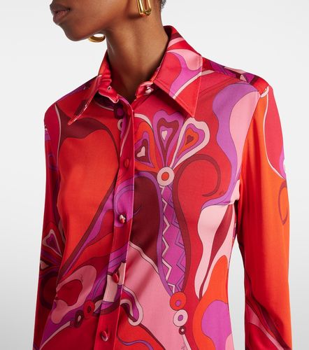 Camisa Orchidee de satén de jersey - Pucci - Modalova