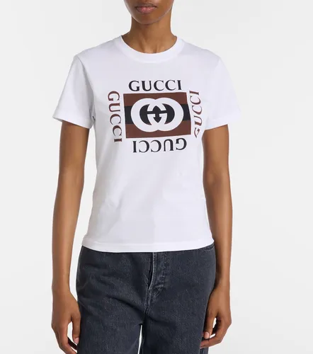 Interlocking G printed cotton T-shirt - Gucci - Modalova