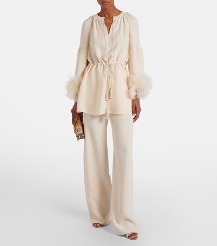 Weite Hose aus Cady Couture - Valentino - Modalova