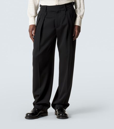 Virgin wool gabardine wide-leg pants - Dolce&Gabbana - Modalova