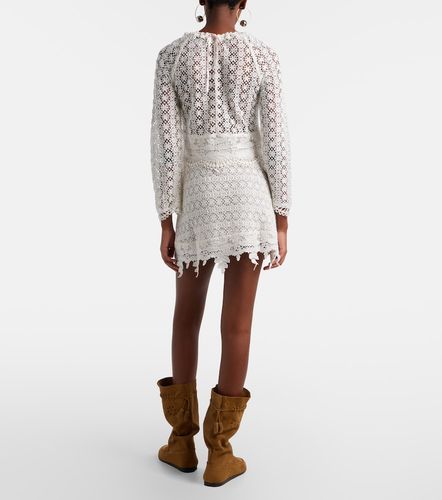 Vestido corto Hizene de algodón de encaje guipur - Isabel Marant - Modalova
