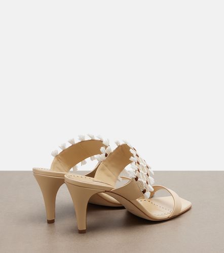 Mules Efeso tejidas con piel - Manolo Blahnik - Modalova