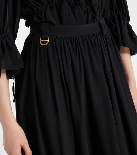 Chloé Pantaloni in crêpe de chine di seta - Chloe - Modalova