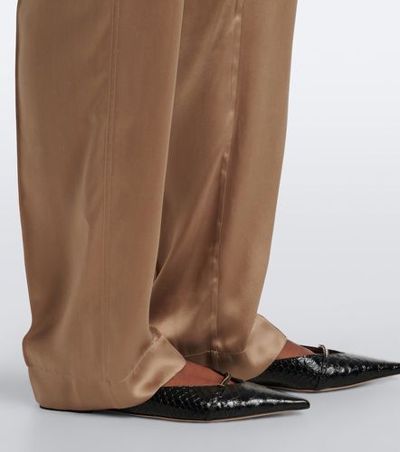 Pantalones rectos de satén de seda - Tom Ford - Modalova