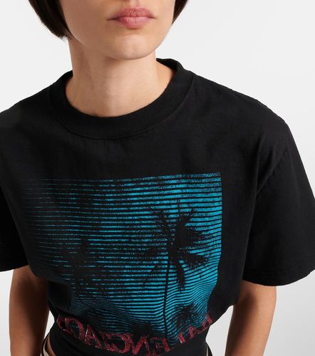 Camiseta cropped de jersey de algodón - Balenciaga - Modalova