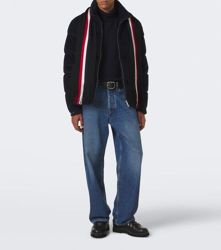 Sciarpa in lana vergine con logo - Moncler - Modalova