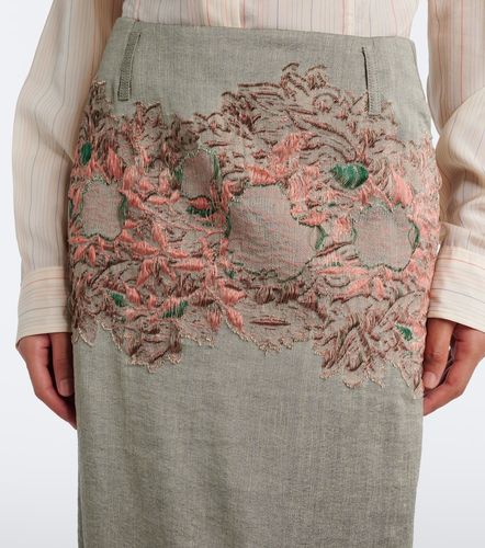 Dries Van Noten Bestickter Midirock - Dries Van Noten - Modalova