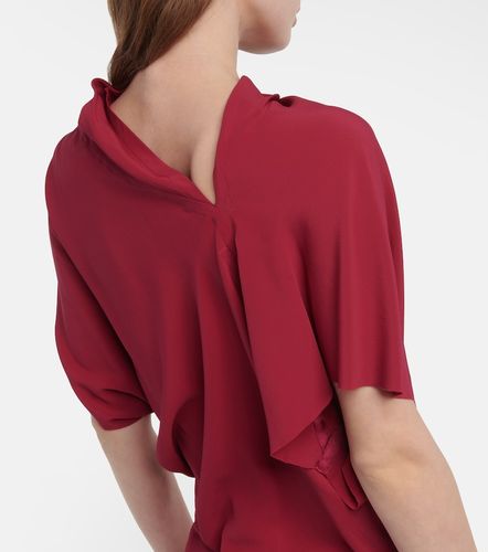 Asymmetrical silk-blend top - Rick Owens - Modalova