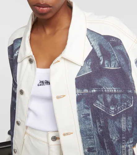Tattoo denim jacket - Jean Paul Gaultier - Modalova