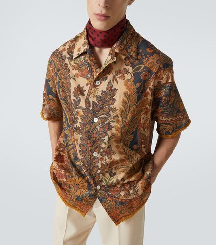 Camisa de lino con paisley - Valentino - Modalova
