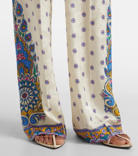 Printed high-rise straight pants - Etro - Modalova