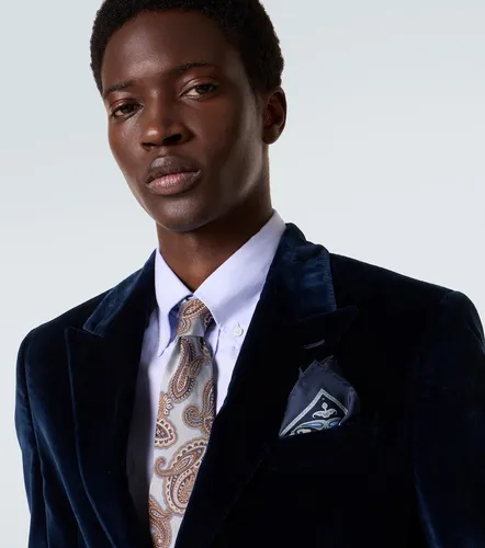 Paisley printed silk pocket square - Etro - Modalova