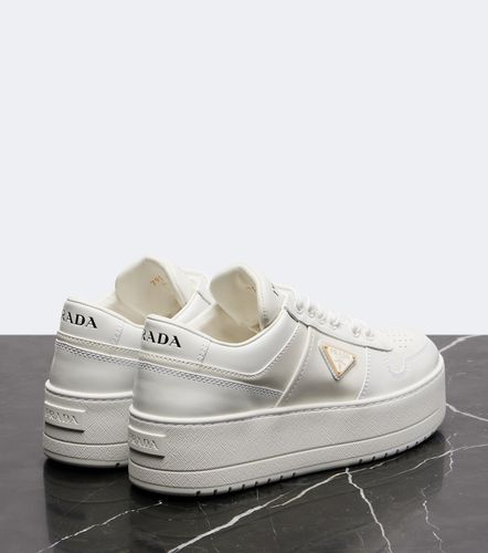 Downtown Bold leather platform sneakers - Prada - Modalova