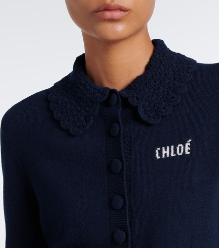 Chloé Cárdigan de lana con logo - Chloe - Modalova