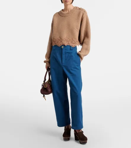 Chloé Pantalones barrel cropped - Chloe - Modalova