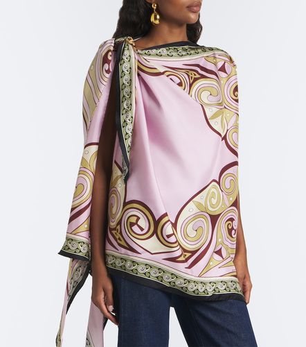 Top Full-On in twill di seta con stampa - La DoubleJ - Modalova