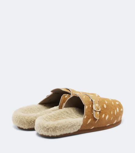 Zuecos Vasilitsa de pelo con borrego - Ancient Greek Sandals - Modalova