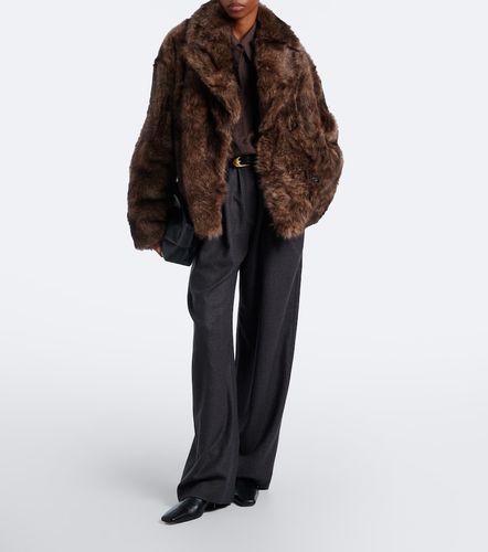 Chaqueta cruzada de borrego - Yves Salomon - Modalova