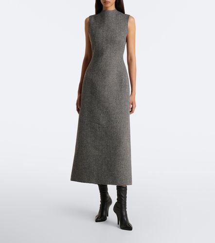 Herringbone virgin wool midi dress - Maison Margiela - Modalova