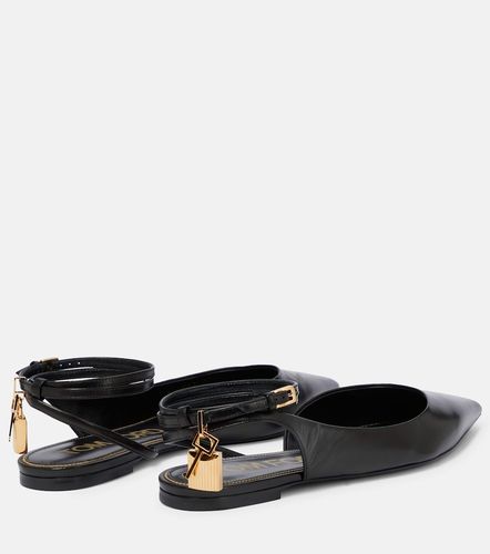 Bailarinas destalonadas Padlock de piel - Tom Ford - Modalova