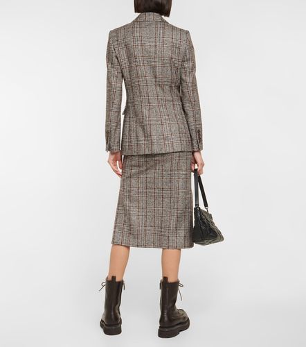 Double-breasted wool-blend blazer - Brunello Cucinelli - Modalova