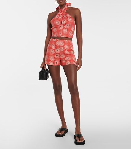 Crop top Kai con cuello halter estampado - Staud - Modalova