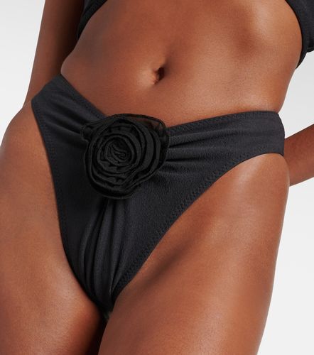 Floral-applique high-rise bikini bottoms - Same - Modalova