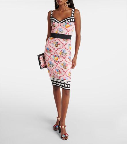 Capri printed silk-blend minidress - Dolce&Gabbana - Modalova