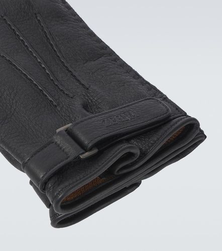 Zegna Embossed leather gloves - Zegna - Modalova