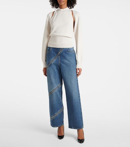 Alaïa Jeans a gamba larga con zip - Alaia - Modalova