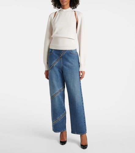 Alaia Zip-up wide-leg jeans - Alaia - Modalova