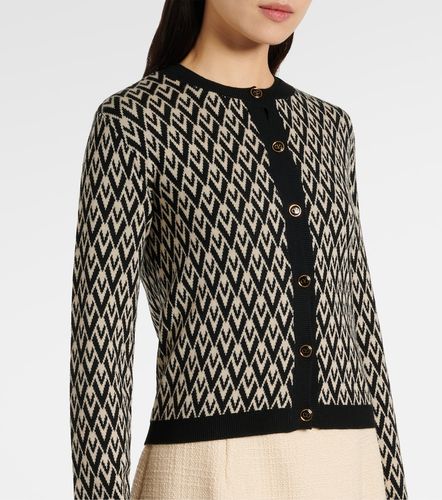 Toute La V virgin wool cardigan - Valentino - Modalova