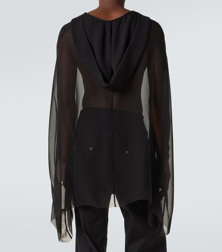 Felpa in seta con cappuccio - Rick Owens - Modalova
