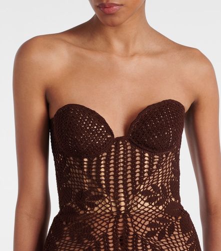 Vestido bustier en croché de algodón - Magda Butrym - Modalova