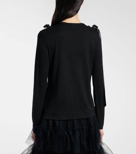 Simone Rocha Top de jersey con lazo - Simone Rocha - Modalova