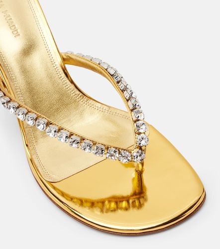Gigi embellished leather thong sandals - Amina Muaddi - Modalova