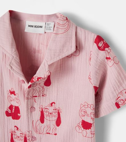 Camisa Minibabies de algodón estampada - Mini Rodini - Modalova