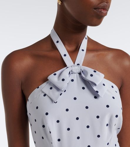 Abito midi in seta a pois - Alessandra Rich - Modalova