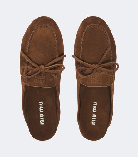 Miu Miu Slippers aus Veloursleder - Miu Miu - Modalova
