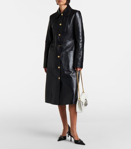 Gucci Interlocking G leather coat - Gucci - Modalova