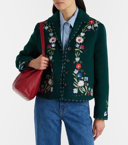Jude embroidered floral wool-blend jacket - Rixo - Modalova