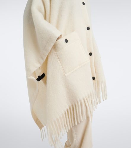 Poncho mit Shearling - Moncler Grenoble - Modalova